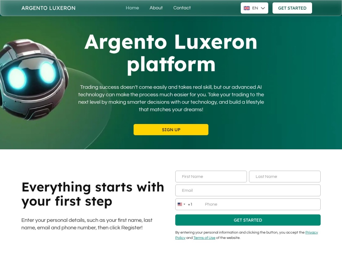 Screenshot of Argento Luxeron